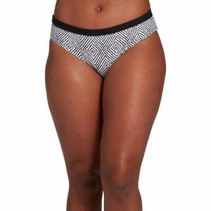 Calia by Carrie Underwood Lycra Bikini Bottom Women's White Black WSA18404PRTX